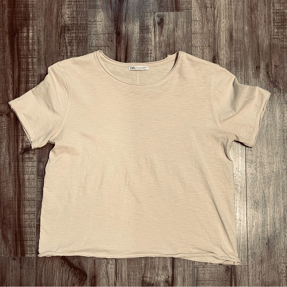 Zara Raw Hem Tee